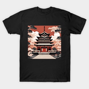 beautiful Japanese temple art T-Shirt